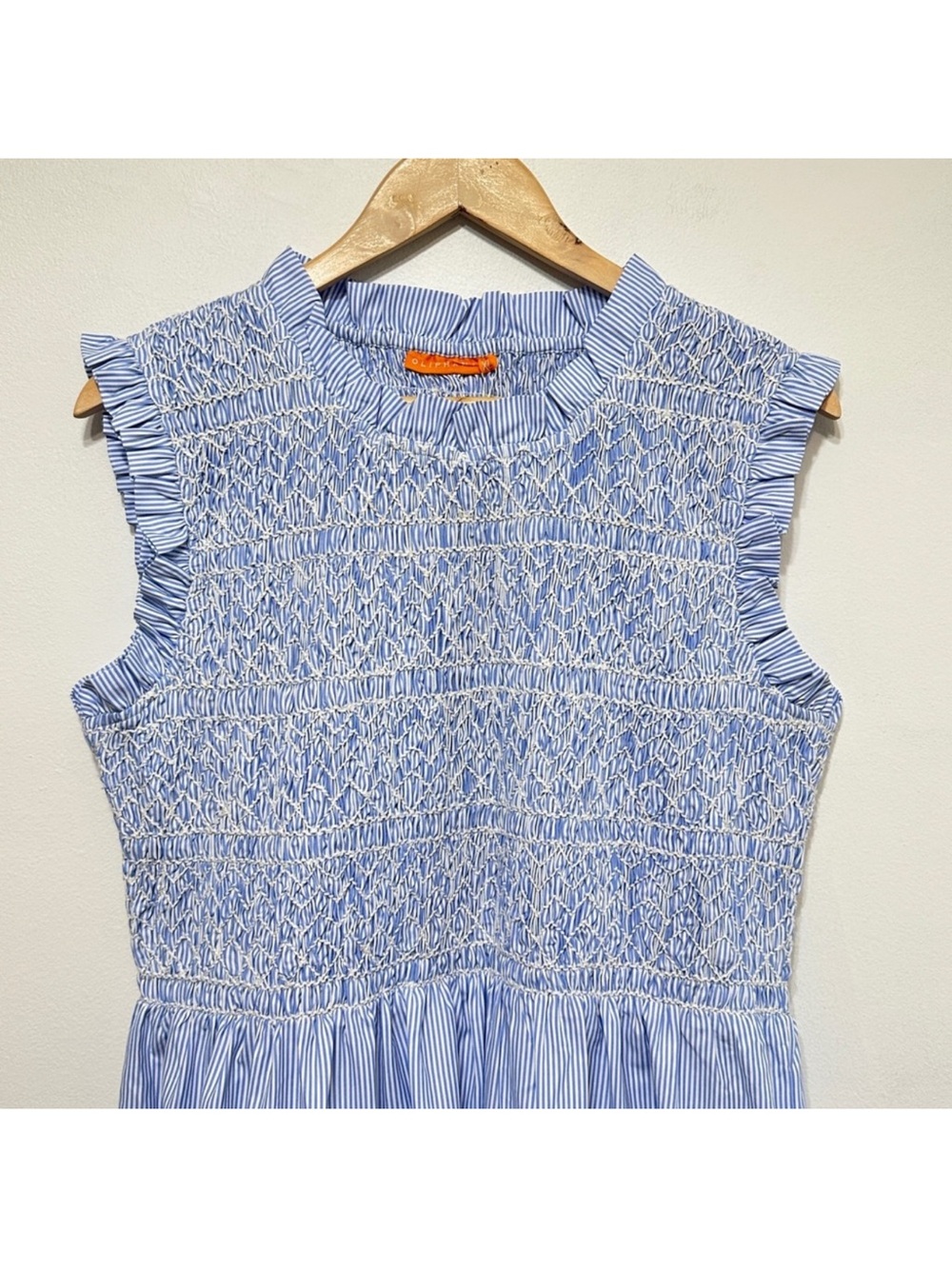 NWT Oliphant Chatham Light Blue Sleeveless Maxi Dress (Size Small) - Picture 5 of 8